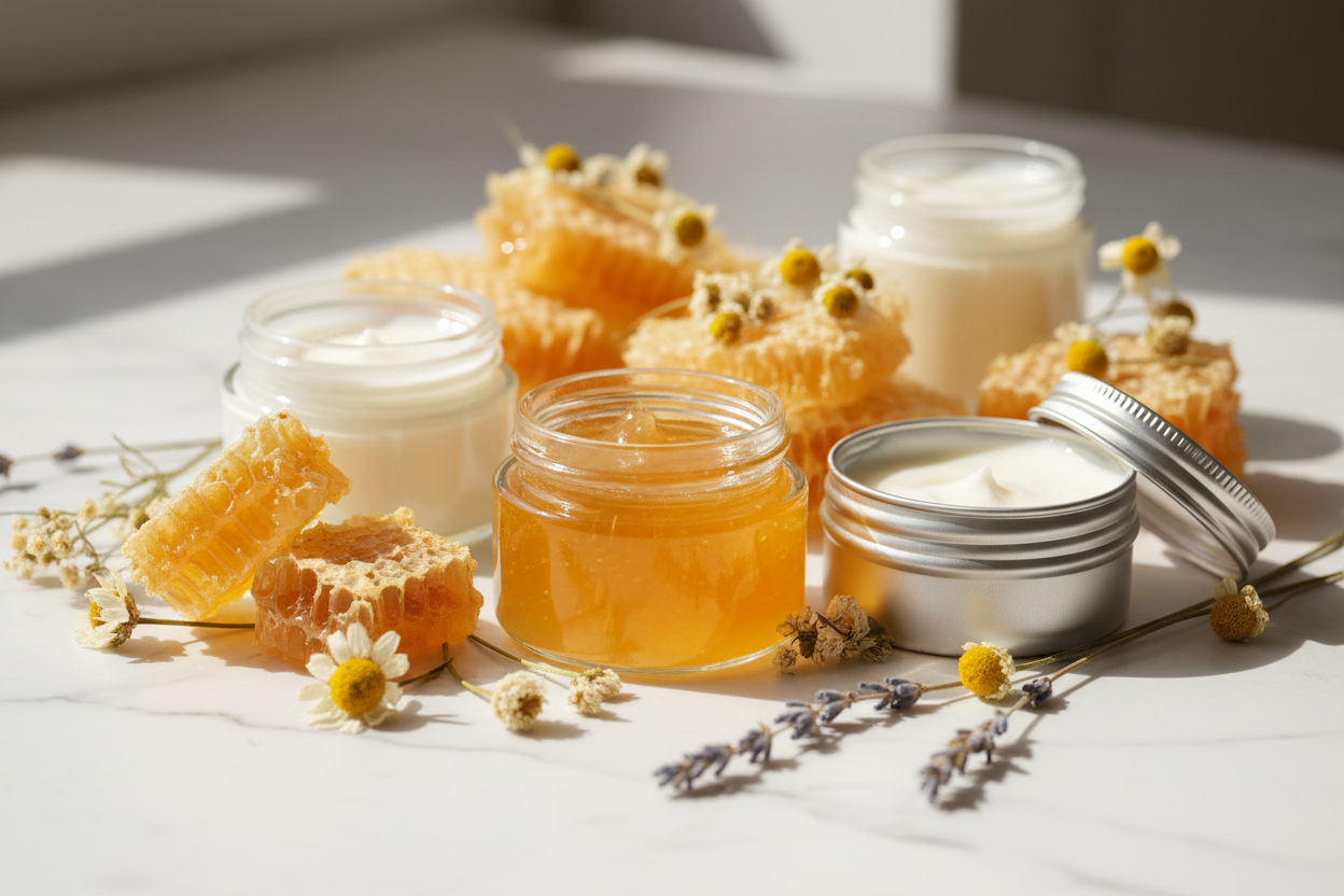 beewax balm and cream